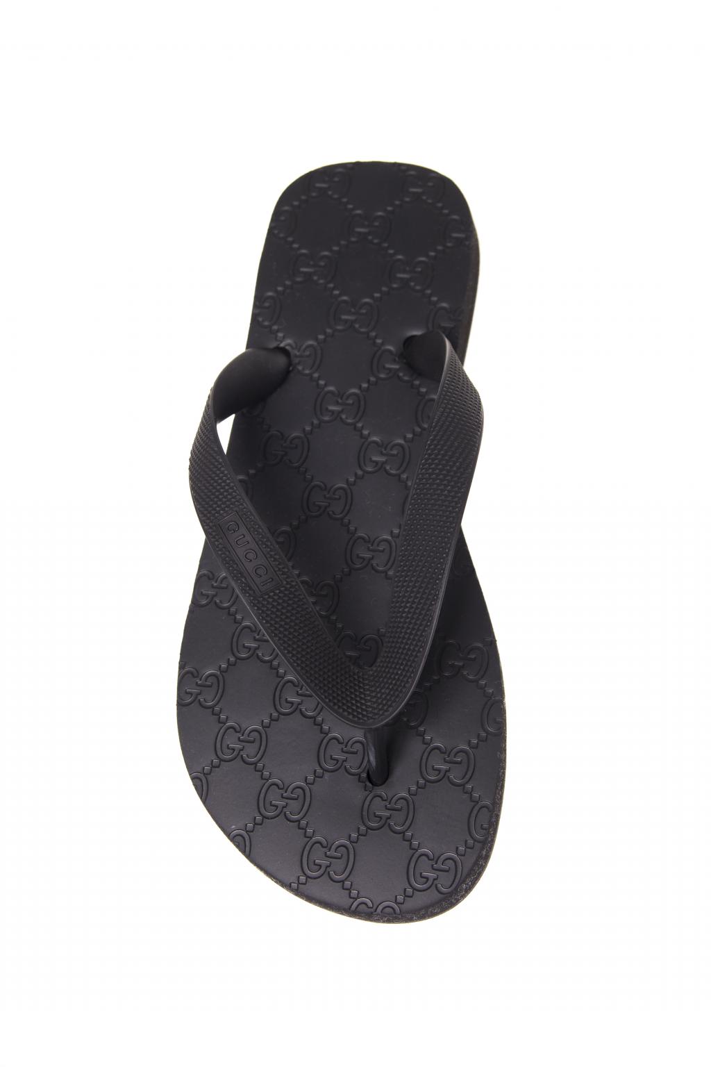 Gucci rubber flip discount flops